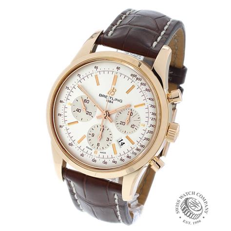 breitling transocean 18ct gold chronograph automatic mens watch|breitling transocean chronograph men's watch.